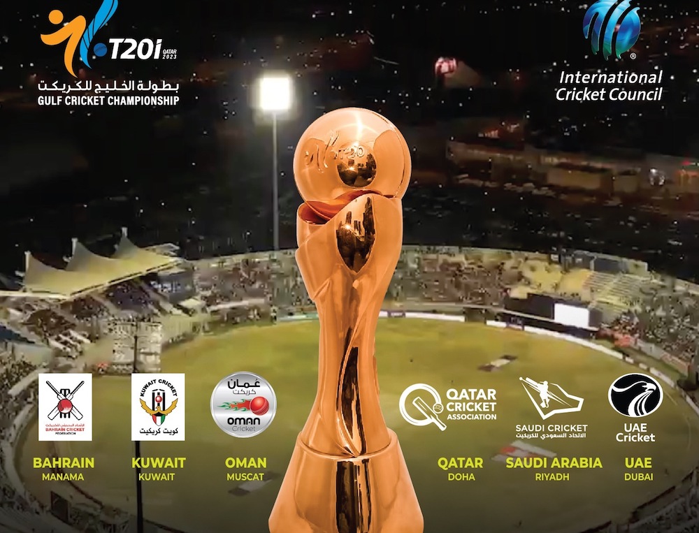 Gulf Cricket T20I Championship 2023 Live Telecast, Schedule, Team Squads, Points Table, Image Credit: Twitter of ICC